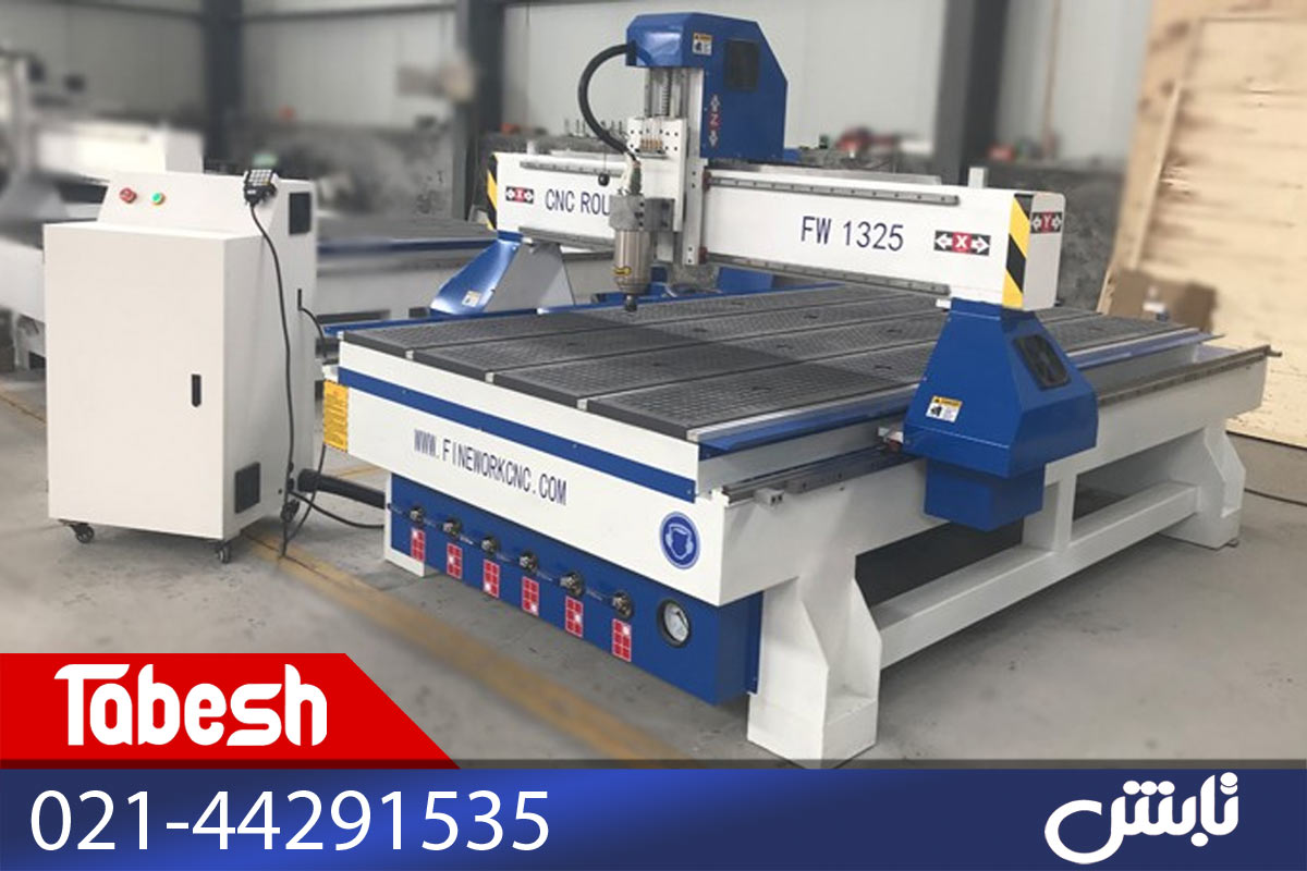 دستگاه سی ان سی تولچنج چوب-میز وکیوم 1.3در 2.5